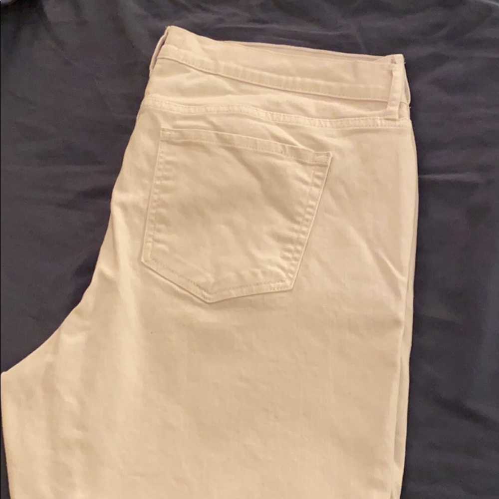 Just USA white crop jeans